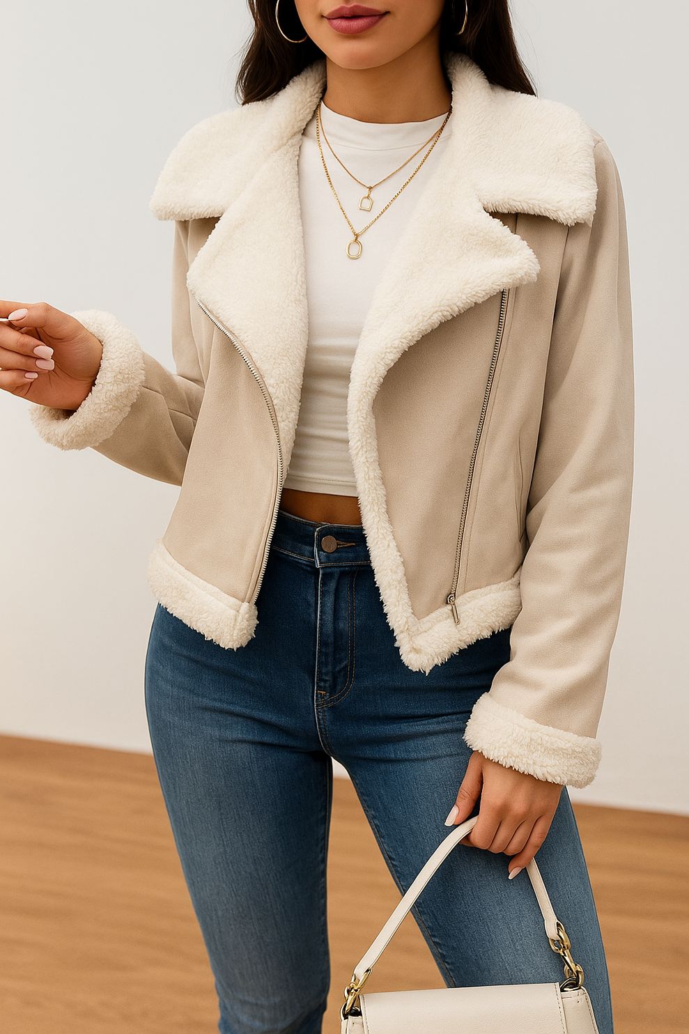 Jaqueta De Couro - Aberta na Frente