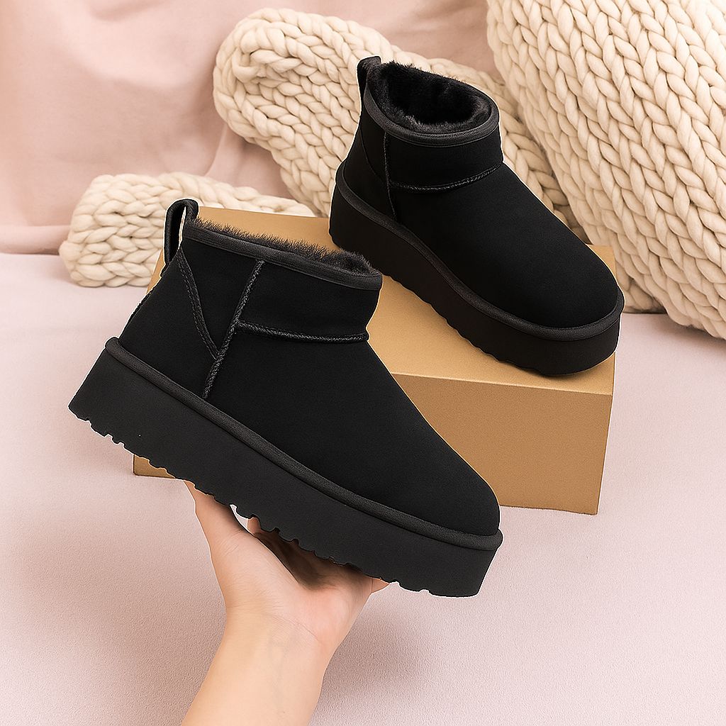 Bota Inverno  -  Pelucia, a Prova D'água + Meia Termica de Brinde