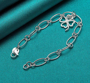 Pulseira - Pingente Floral Trevo