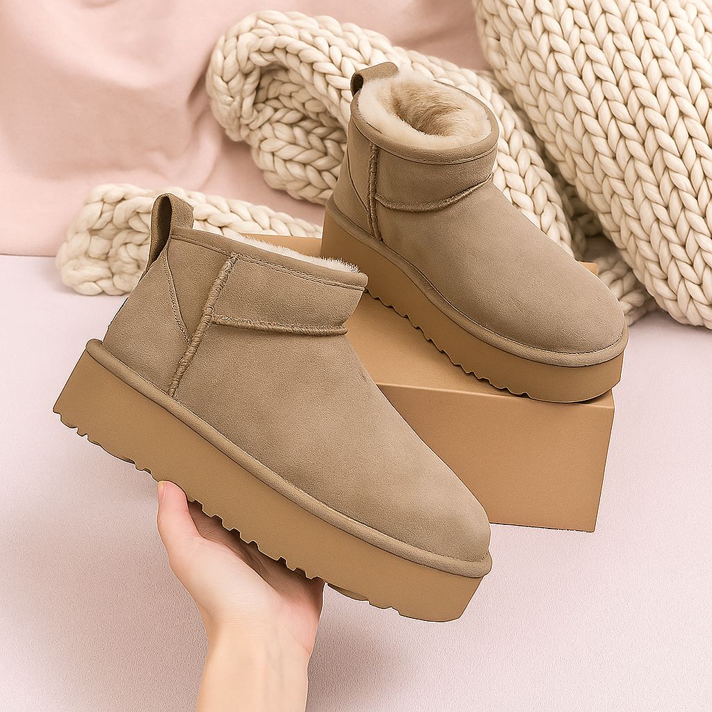 Bota Inverno  -  Pelucia, a Prova D'água + Meia Termica de Brinde