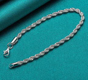 Pulseira - Corrente Com Pingente Onda De Água