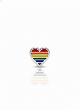 Berloque - Coração arco iris