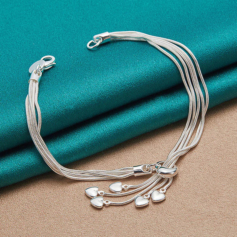 Kit Corrente - Coração Pulseira Colar